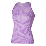 Mizuno ODZIEŻ Mizuno Mugen Printed Tank Top Kobiety-Liliowy