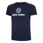 BIDI BADU ODZIEŻ BIDI BADU Crew Logo Koszulka Mężczyźni-Ciemnoniebieski