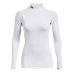 Under Armour ODZIEŻ Under Armour Coldgear Authentics Mockneck Długi Rękaw Kobiety-Biały