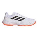 adidas Buty tenisowe adidas CourtJam Control 3 buty do tenisa ziemnego Mężczyźni-biały, pomarańczowy