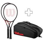 Wilson Zestaw rakiete Wilson Clash 100 Pro V3.0 Rakieta Turniejowa