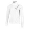 Swoosh Half-Zip Koszulka do biegania Kobiety - biały, 