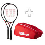 Wilson Zestaw rakiete Wilson Clash 100L V3.0 Rakieta Turniejowa