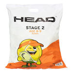HEAD Piłki tenisowe HEAD Stage 2 Orange Worek 72 Szt.