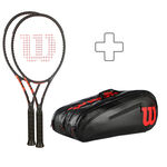 Wilson 2x CLASH 100 V3.0 FRM plus Schlägertasche