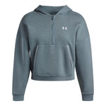 Under Armour ODZIEŻ Under Armour Rival Fleece  Piped Half-Zip Bluza Kobiety-biały