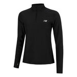 New Balance ODZIEŻ New Balance Space Dye Quarter Zip Długi Rękaw Kobiety-Czarny