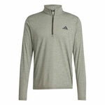 adidas ODZIEŻ adidas Essentials 1/4 Zip Długi Rękaw - ciemnozielony