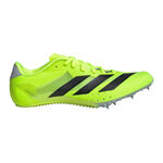 adidas Buty do biegania adidas Sprintstar But z kolcami Unisex-neonowy zielony, czarny