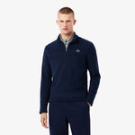 Lacoste ODZIEŻ Lacoste Polar Quarter Zip Kurtka treningowa Mężczyźni-ciemnoniebieski