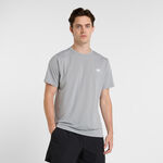 New Balance ODZIEŻ New Balance Short Sleeve Koszulka Mężczyźni-Szary