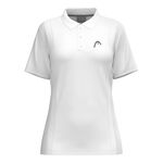 HEAD ODZIEŻ HEAD Club 25 Tech Polo Kobiety-Biały