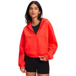 Under Armour Bluza Under Armour Icon Fleece Halfzip Bluza Kobiety-czerwony, czerwony