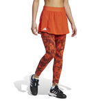 adidas ODZIEŻ adidas Paris MA Skirt & Getry Kobiety - pomarańczowy, czerwony