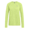 Essential Seamless Crew Neck Długi Rękaw Kobiety - limonka, 
