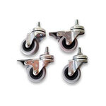 Gamma Wyposażenie techniczne Gamma Rollen Set Für Standard STOPA STOJĄCA-Srebrny,Czarny