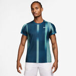 Nike ODZIEŻ Nike Court Victory Dri-Fit Print Koszulka Mężczyźni - petrol, biały