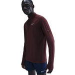 Nike ODZIEŻ Nike Stride Half-Zip Longsleeve Koszulka do biegania Mężczyźni-ciemnoczerwony, srebrny