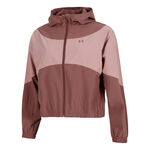 Under Armour Odzież tenisowa Under Armour Rival Woven Bluza Dresowa Kobiety-Czerwone Wino,Ciemnoróżowy