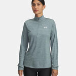 Under Armour ODZIEŻ Under Armour Tech 1/2 Zip-Twist Długi Rękaw Kobiety-biały