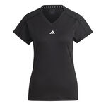 adidas ODZIEŻ adidas Essentials AEROREADY Train Minimal Branding V-Neck Koszulka Kobiety-Czarny