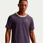Nike Odzież tenisowa Nike Court Dri-FIT Advantage Koszulka Mężczyźni-fioletowy