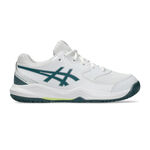 ASICS Buty tenisowe ASICS GEL-DEDICATE 8 GS buty do tenisa allcourt Dzieci-biały, szary