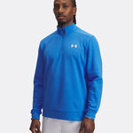 Under Armour ODZIEŻ Under Armour Armour Fleece 1/4 Zip Długi Rękaw Mężczyźni-Niebieski,Biały