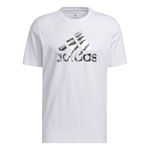 adidas ODZIEŻ adidas Power Logo Foil Koszulka Mężczyźni - biały, szary