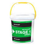 Dunlop Piłki tenisowe Dunlop Mini Tennis Stage 1 Green  Wiadro 60 szt. 