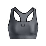 Under Armour ODZIEŻ Under Armour Heatgear Mid Padless Stanik Sportowy Kobiety-Szary