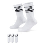 Nike ODZIEŻ Nike Sportswear Everyday Essential Skarpety Tenisowe Opakowanie 3 Szt.-Biały,Czarny