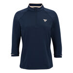 Tecnifibre ODZIEŻ Tecnifibre Thermozip 3/4 Długi Rękaw Kobiety - ciemnoniebieski, 