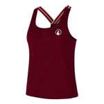 Quiet Please ODZIEŻ Quiet Please Endlessly Serve & Volley 2.0 Tank Top Kobiety-Czerwone Wino,Wielokolorowy