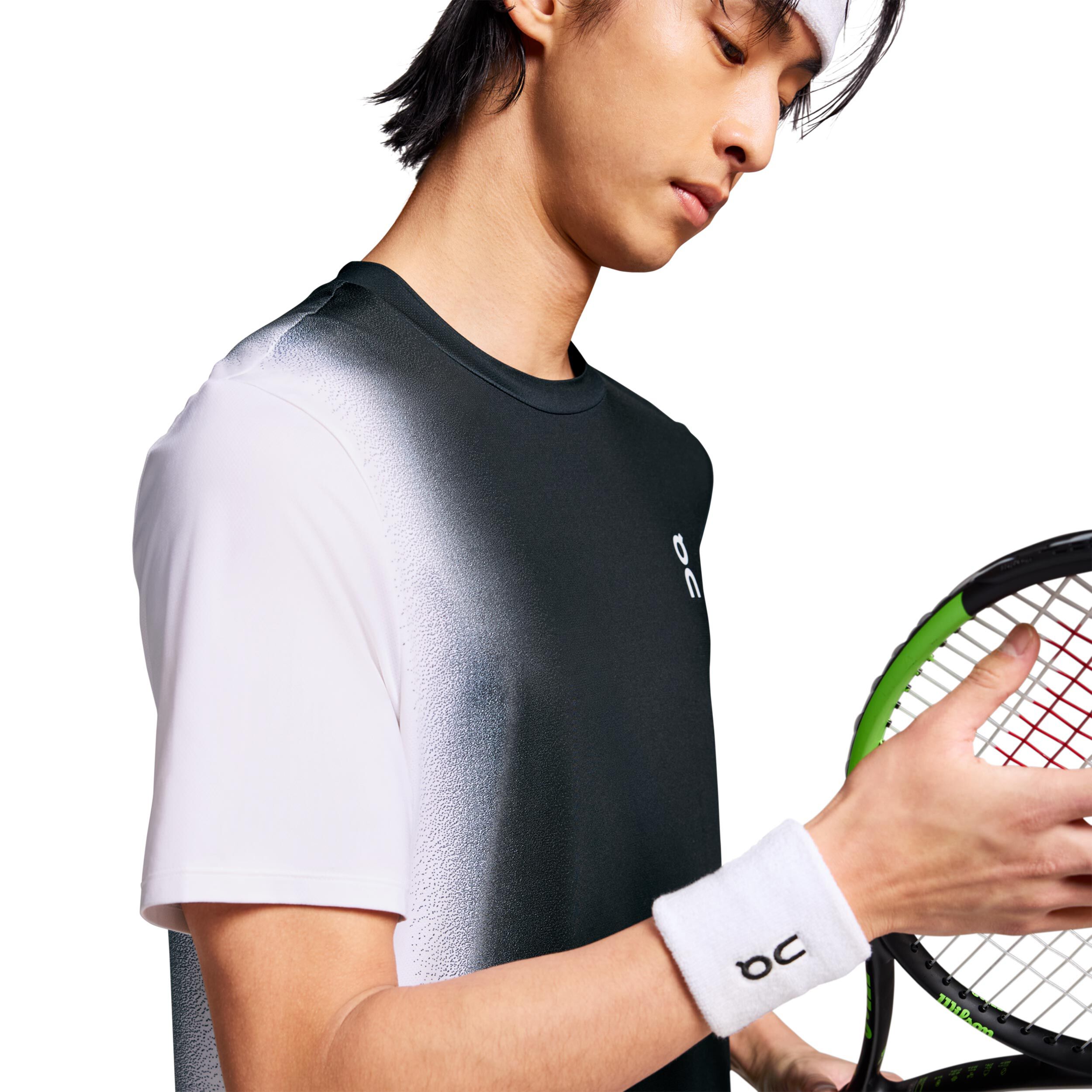 kupić online | Tennis-Point On Court Koszulka Mężczyźni - Czarny, Biały