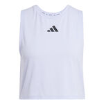 adidas ODZIEŻ adidas Power 3 Stripes Boxy Tank Top Kobiety-Liliowy