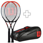 Wilson 2x Clash 100 Pro plus Schlägertasche