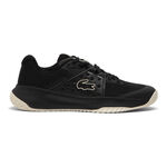 Lacoste Buty tenisowe Lacoste Power Serve Buty Do Tenisa Allcourt Kobiety-Czarny,Krem