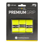 Tennis-Point Owijki Tennis-Point Premium Grip Opakowanie 3 Szt.-Ż&oacute;łty