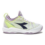 Diadora Buty tenisowe Diadora Speed Blushield Fly 4 + Buty Do Tenisa Ziemnego Kobiety-Biały,Ciemnoniebieski