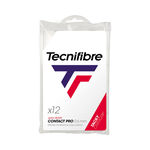 Tecnifibre Owijki Tecnifibre Pro Contact Opakowanie 12 Szt.-Biały