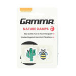 Gamma Akcesoria do rakiet Gamma Shockbuster Kakus/Biene Amortyzatory-zieleń,wielokolorowy