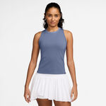 Nike Odzież tenisowa Nike Court Dri-Fit Advantage Tank Top Kobiety-Niebiesko-szary