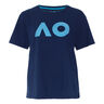 AO Stack Print Core Logo Koszulka Kobiety - ciemnoniebieski, 