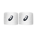 ASICS Odzież tenisowa ASICS Wrist Band Pair Opaska przeciwpotna - Opakowanie 2 szt. Unisex-biały