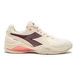 Diadora Buty tenisowe Diadora Blushield Torneo 3 Buty Do Tenisa Allcourt Kobiety-Biały,Ciemnoczerwony