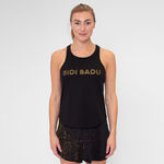 BIDI BADU ODZIEŻ BIDI BADU Paris 2024 Chill Tank Top Kobiety-Czarny,Złoto