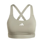 adidas ODZIEŻ adidas Training High-Support Stanik sportowy Kobiety - szałwia, 