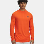 Under Armour Długi Rękaw Under Armour Vanish Elite Seamless 1/4 Zip Długi Rękaw Mężczyźni-pomarańczowy