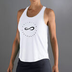 Endless Padelbekleidung Endless Cercle Tank Top Kobiety-Biały